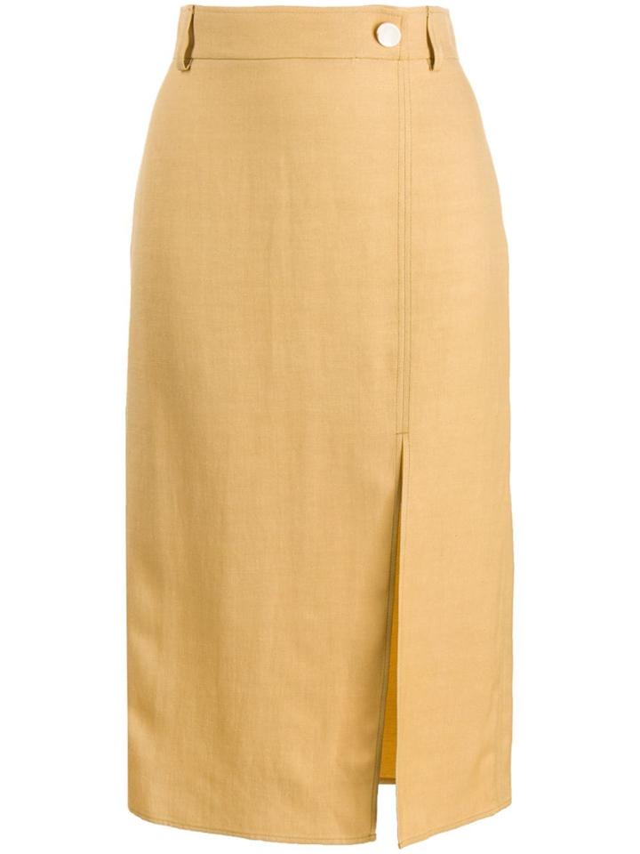 Áeron Reyna Pencil Midi Skirt - Yellow