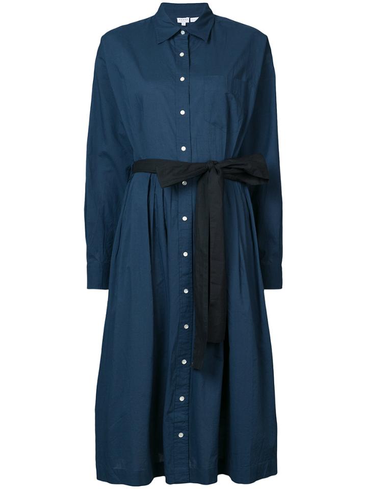 Rhode Resort Belted Shirt Dress - Blue