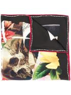 Alexander Mcqueen Signature Print Scarf - Black