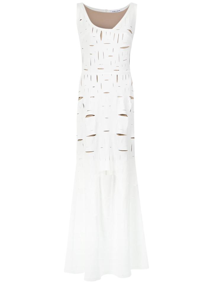 Gloria Coelho Cut Out Details Gown - White