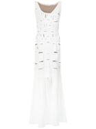 Gloria Coelho Cut Out Details Gown - White
