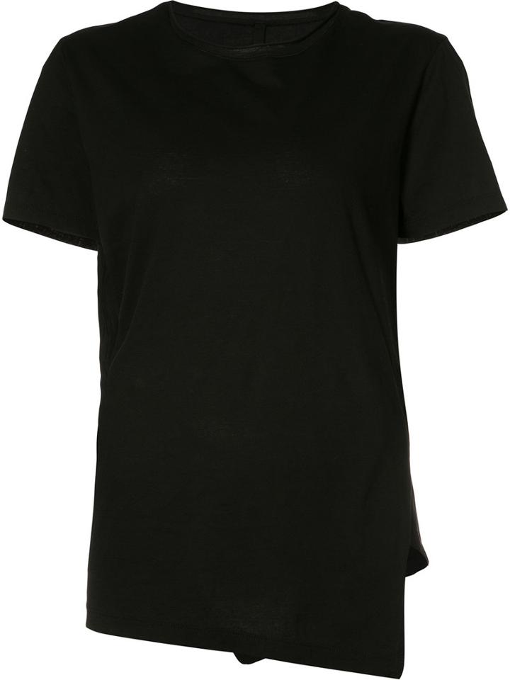 Forme D'expression - Asymmetric T-shirt - Women - Cotton - S, Women's, Black, Cotton