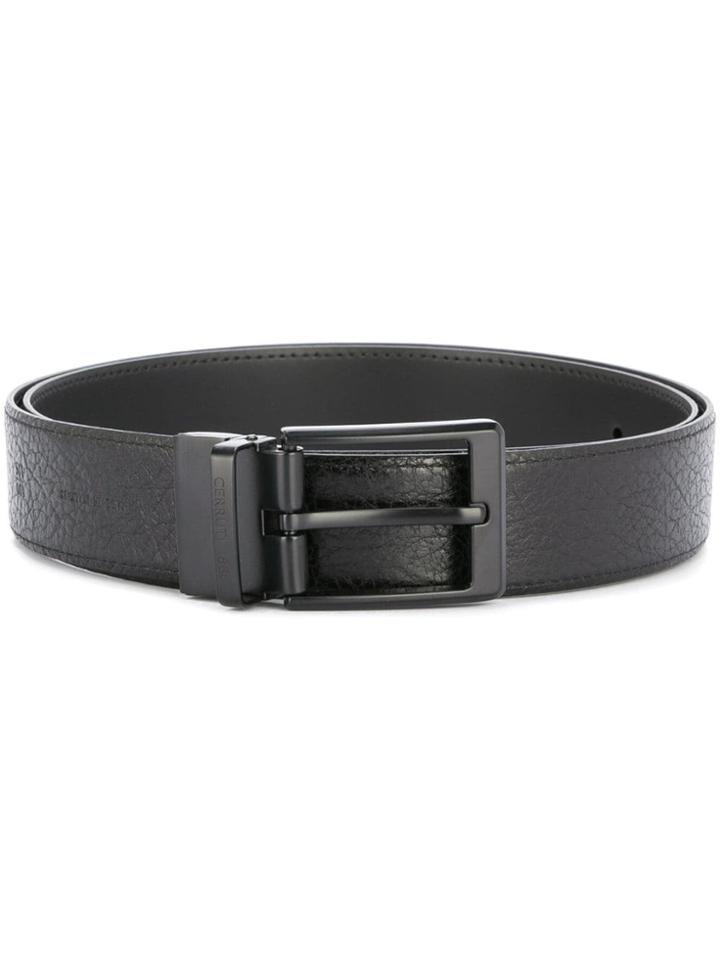 Cerruti 1881 Tonal Buckle Belt - Black