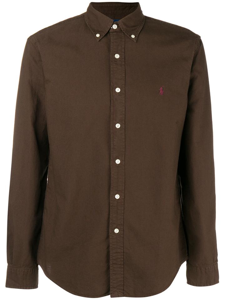 Polo Ralph Lauren Embroidered Logo Shirt - Brown