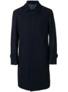 Hevo Concealed Button Coat - Blue