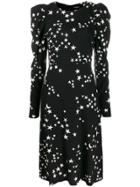 P.a.r.o.s.h. Star Print Long-sleeve Dress - Black