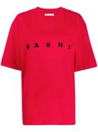 Marni Oversized Logo T-shirt - Red