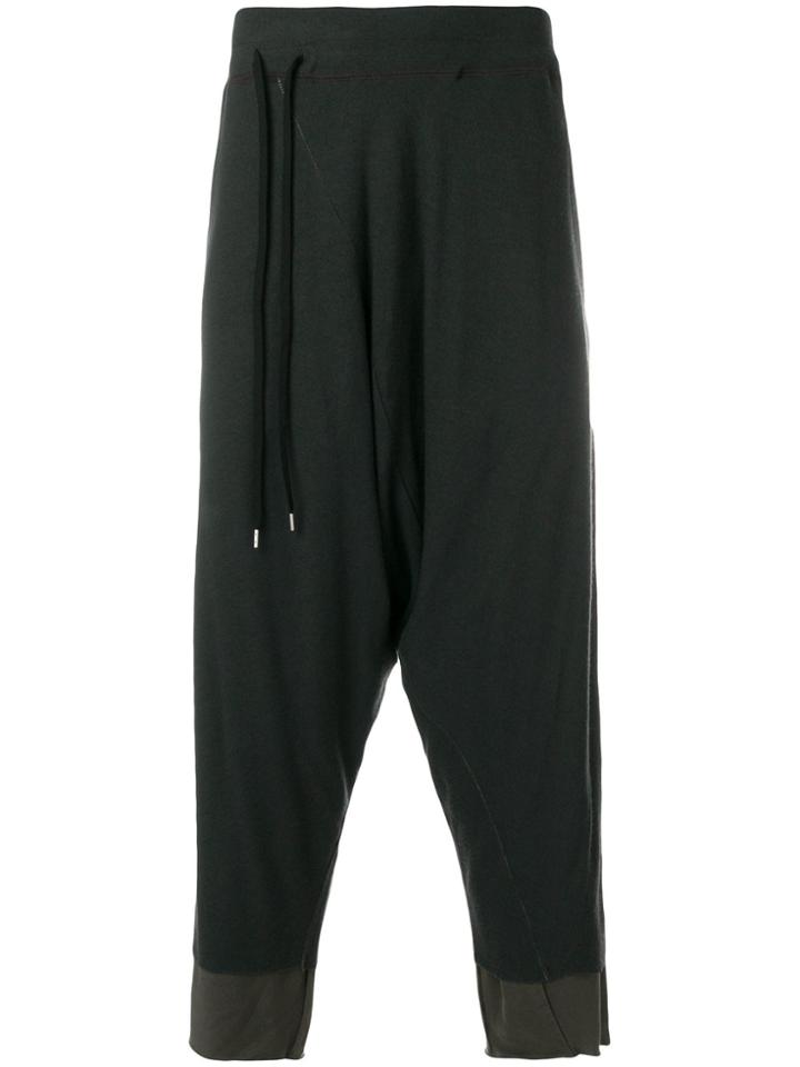 The Viridi-anne Drop-crotch Layer Trousers - Brown