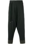 The Viridi-anne Drop-crotch Layer Trousers - Brown