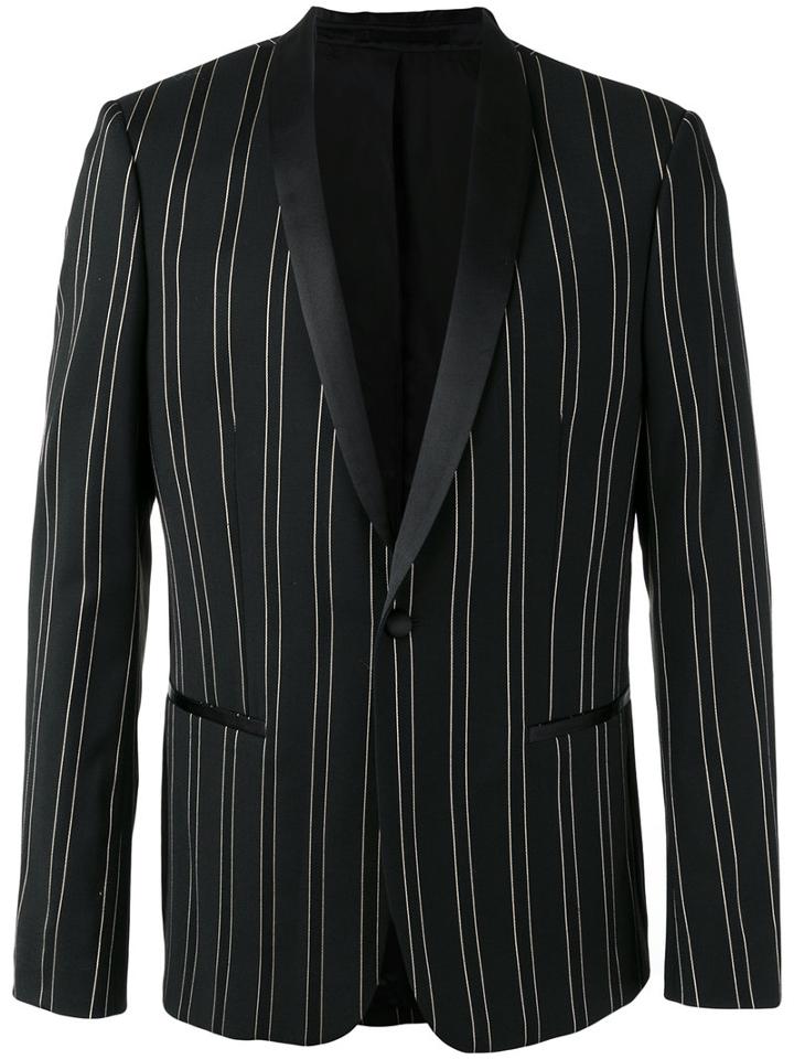 The Kooples - Gold Striped Blazer - Men - Cotton/polyester/spandex/elastane/wool - 50, Black, Cotton/polyester/spandex/elastane/wool