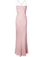 Michelle Mason Long Bustier Dress - Neutrals