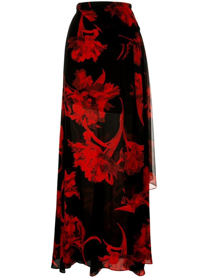 Roberto Cavalli Full Pleated Skirt - Black