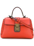 Bottega Veneta Mini Buckled Shoulder Bag - Yellow & Orange