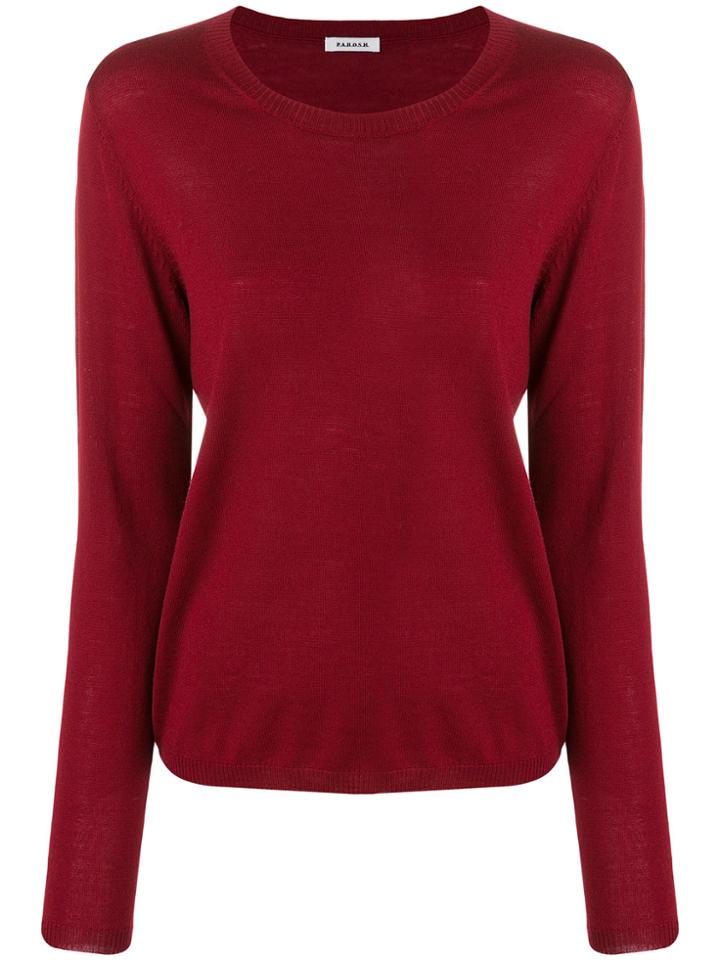 P.a.r.o.s.h. Crewneck Sweater - Red