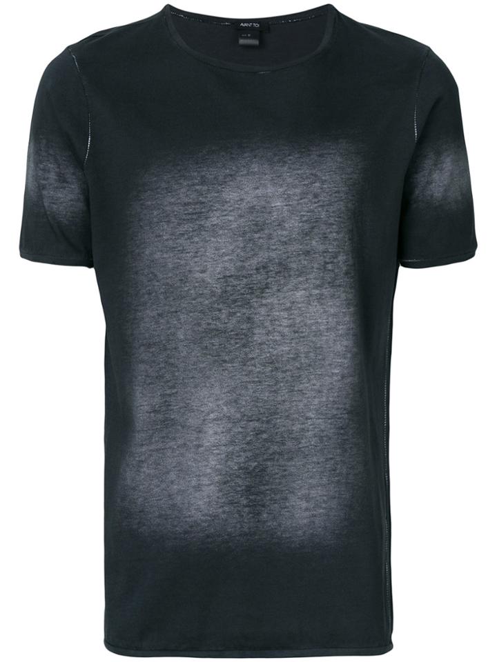 Avant Toi Bleach Effect T-shirt - Grey