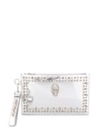 Philipp Plein Crystal Skull Clutch Bag - Silver