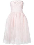 Zuhair Murad - Beaded Strapless Tulle Dress - Women - Silk/polyamide - 42, Pink/purple, Silk/polyamide