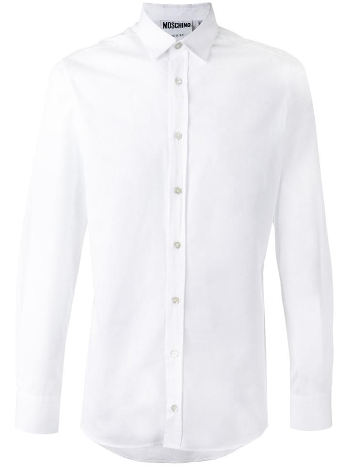 Moschino - Tiger Print Shirt - Men - Cotton - 41, White, Cotton