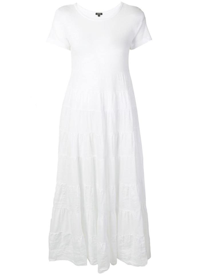 Aspesi Ruffle-trim Jersey Dress - White