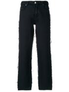 Diesel Frayed Raw Seam Jeans - Blue