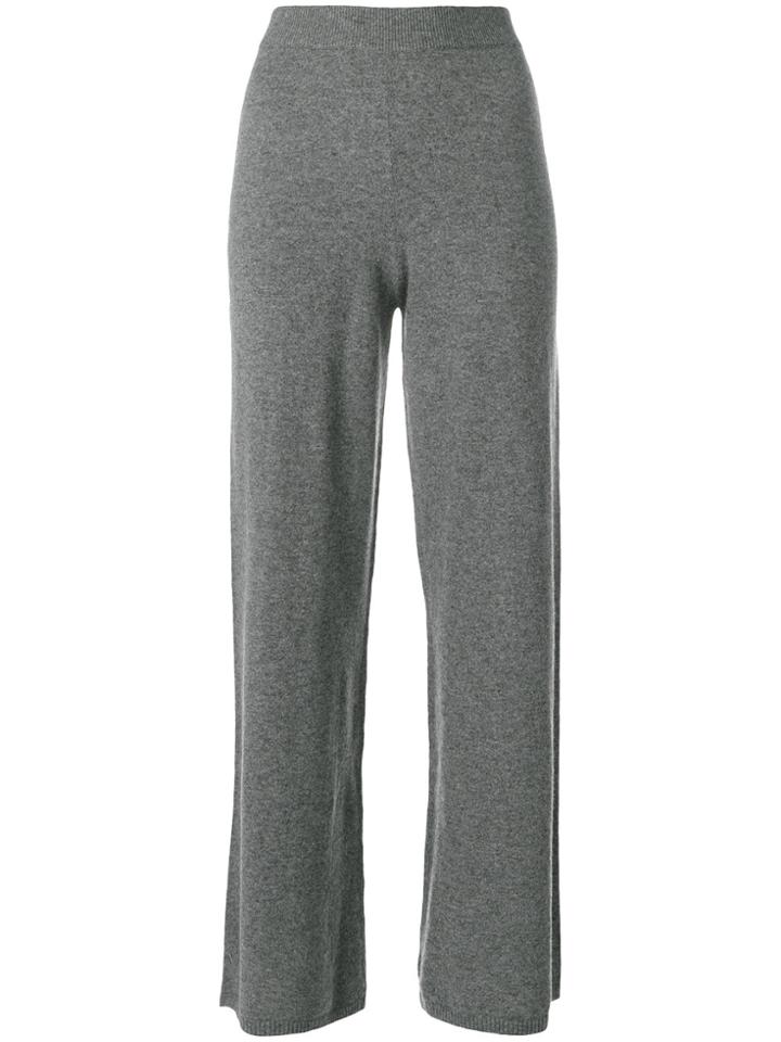 Joseph Wide Leg Track Pants - Grey