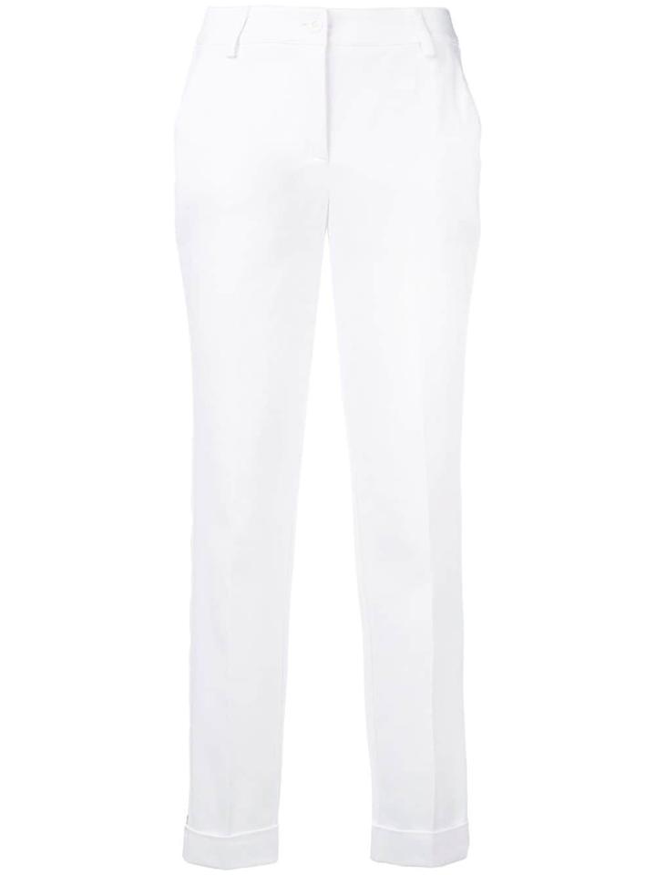P.a.r.o.s.h. Tailored Fit Trousers - White