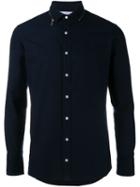 Kolor Zip Collar Shirt, Men's, Size: 3, Blue, Cotton