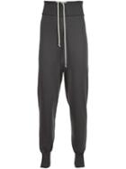 Rick Owens Tapered Track Pants, Men's, Size: Large, Grey, Virgin Wool