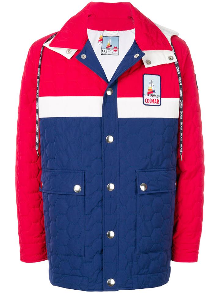 Colmar Color Block Hooded Jacket - Blue