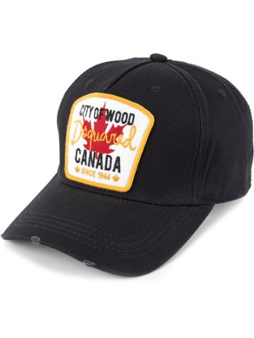 Dsquared2 City Of Wood Patch Baseball Cap - Blue