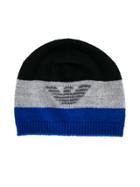 Armani Junior Striped Beanie - Multicolour