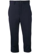 Comme Des Garçons - Three-quarter Length Trousers - Women - Cupro/mohair/wool - S, Blue, Cupro/mohair/wool