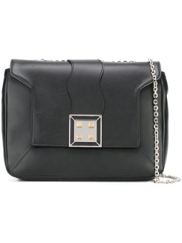 Manurina Square Detail Shoulder Bag, Women's, Black
