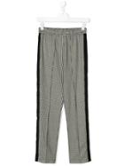 Monnalisa Micro Check Trousers - Black