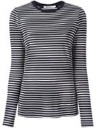 T By Alexander Wang Striped T-shirt, Women's, Size: Medium, Blue, Cotton