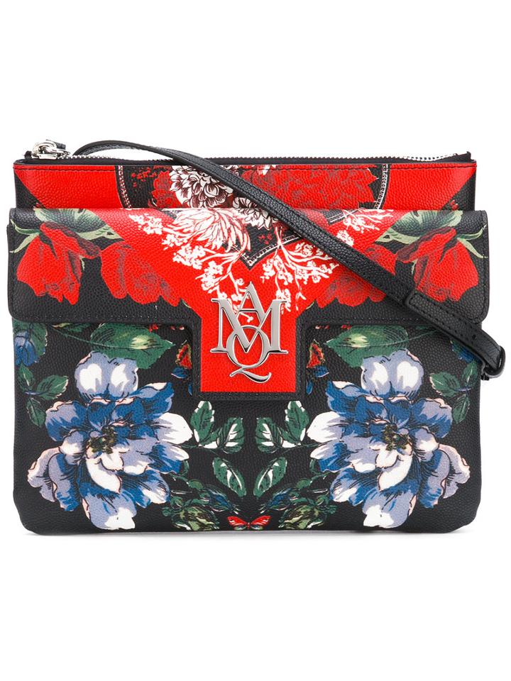 Alexander Mcqueen Insignia Table Cloth Satchel, Women's, Calf Leather