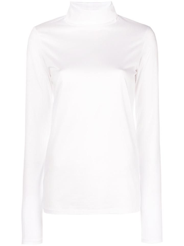 Tela Roll Neck Top - White