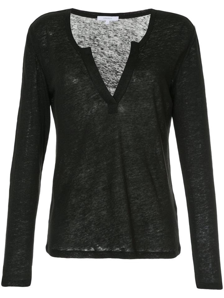 Venroy Henley T-shirt - Black