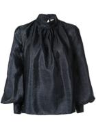 Stine Goya Puff Sleeved Blouse - Black