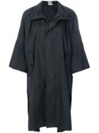 Pleats Please By Issey Miyake Oversized Trench Coat - Black