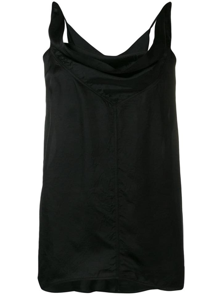 Rick Owens Crisscross Back Tank Top - Black