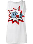 Iceberg - Wow Print Tank Top - Women - Cotton/spandex/elastane - 42, White, Cotton/spandex/elastane
