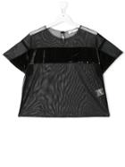 Andorine Teen Embellished Tulle Top - Black