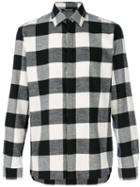 Neil Barrett - Checked Flannel Shirt - Men - Cotton - 39, Black, Cotton