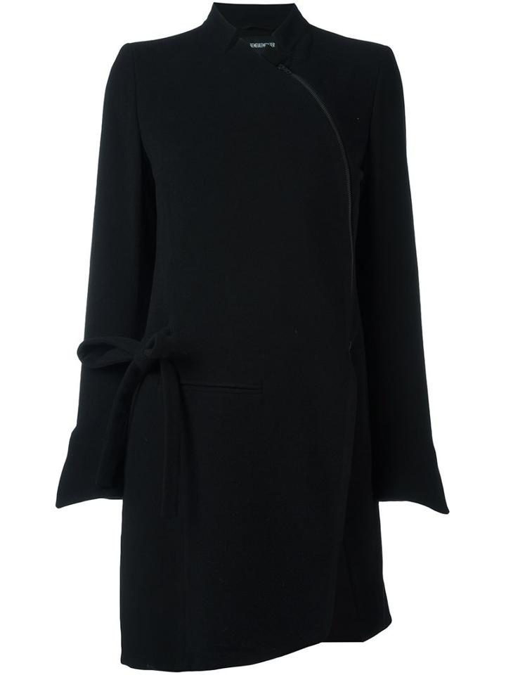 Ann Demeulemeester Dislocated Zipped Mid-length Coat