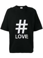 Ports 1961 - Oversized Love Print T-shirt - Men - Cotton/polyurethane - L, Black, Cotton/polyurethane