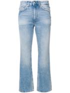 Mauro Grifoni Cropped Flared Jeans - Blue