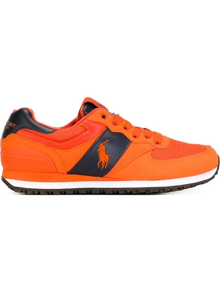 Polo Ralph Lauren Paneled Lace-up Sneakers