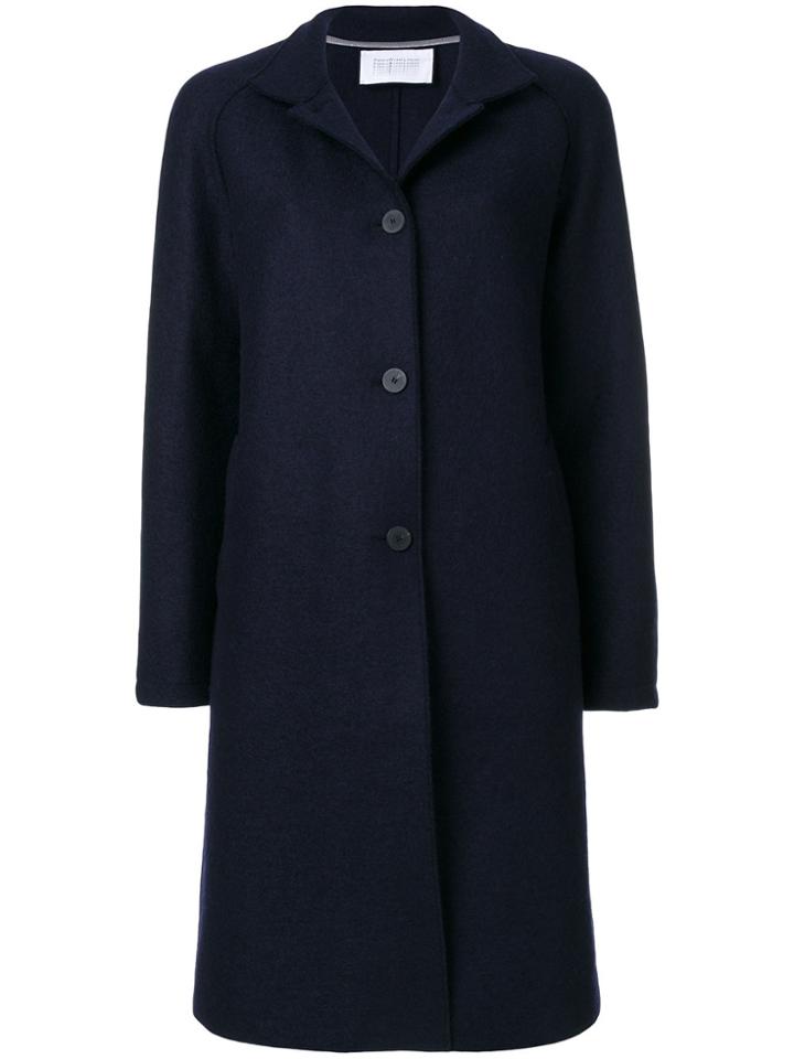 Harris Wharf London Boxy Button Up Coat - Blue