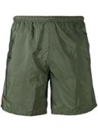 Prada Elasticated Waistband Swim Shorts - Green